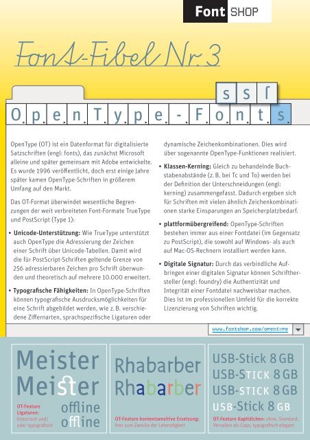 OpenType - Fontblog