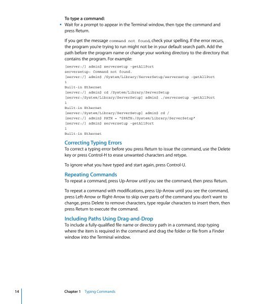 Mac OS X Server Command-Line Administration - Apple