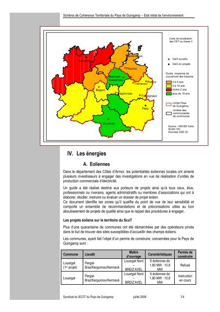 ETAT INITIAL DE L'ENVIRONNEMENT SOMMAIRE Introduction