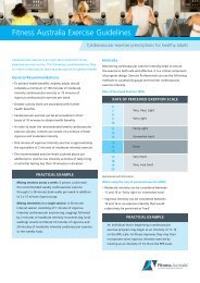 Cardiovascular exercise prescriptions for health adults - Get Moving ...