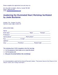 Awakening the Illuminated Heart Workshop facilitated by JosÃ©e ...