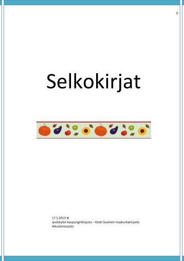 Selkokirjat - JyvÃ¤skylÃ¤n kaupunki