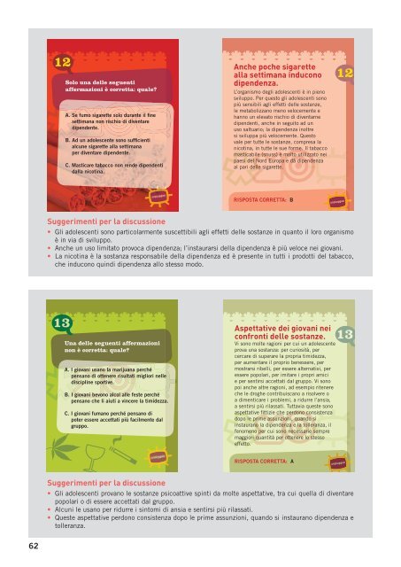 Manuale Unplugged per l'insegnante - Agenzia di SanitÃ  Pubblica ...