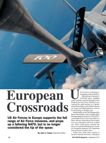 US Air Forces in Europe supports the full range ... - Air Force Magazine
