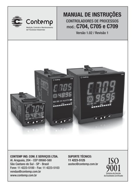 Manual de InstruÃ§Ãµes C704, C705, C709.indd - Contemp