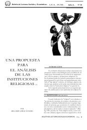 una propuesta para el análisis de las instituciones religiosas