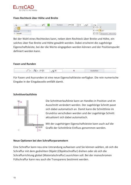 Infos zur neuen Version - EliteCAD