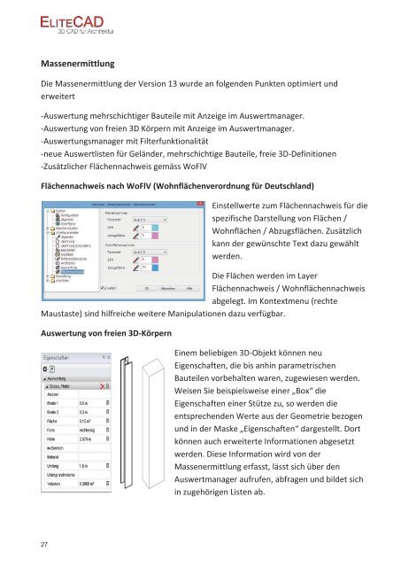 Infos zur neuen Version - EliteCAD