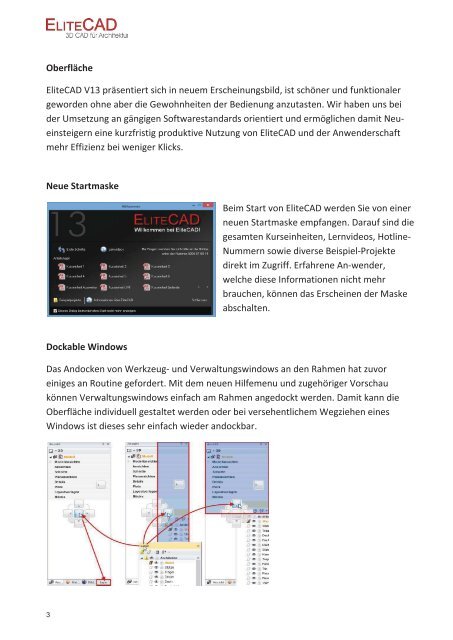 Infos zur neuen Version - EliteCAD