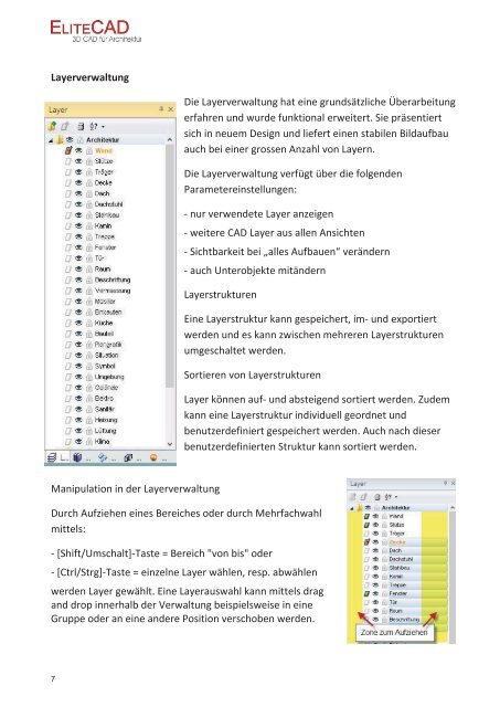 Infos zur neuen Version - EliteCAD