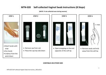 Self-Swab Collection Instructions