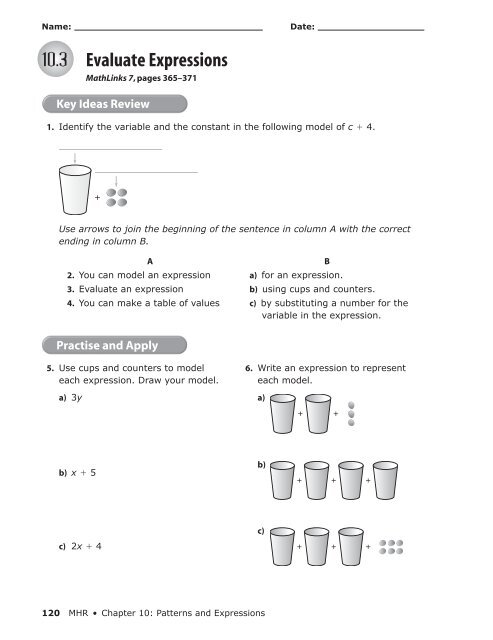 Wkbk Math 10.3 Wkbk