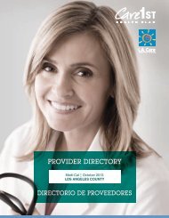 Provider Directory - Los Angeles County - Care1st Health Plan