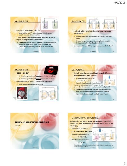 Electrochemistry (Ch 17) - AP Chemistry