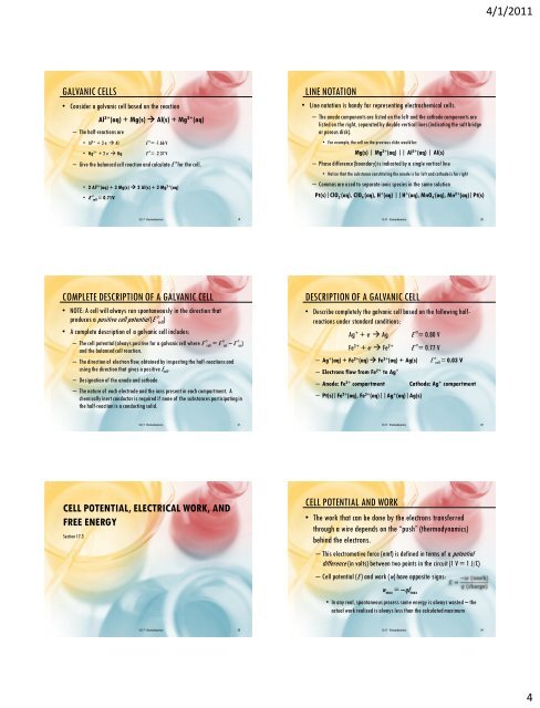 Electrochemistry (Ch 17) - AP Chemistry