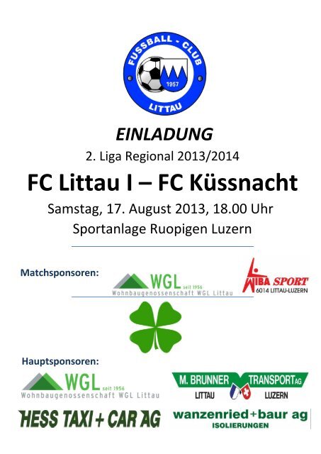 FC Littau I â FC KÃ¼ssnacht