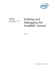 Profiling and Debugging the FreeBSD* Kernel - IntelÂ® Developer Zone