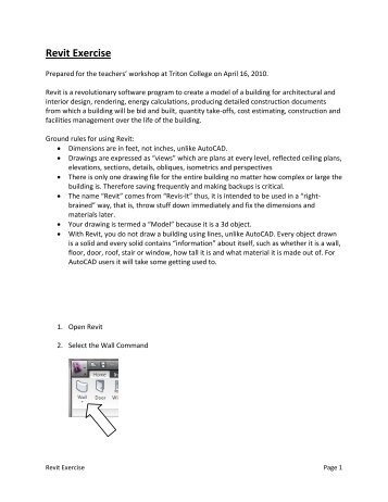 Revit Exercise - Triton College Academic Server