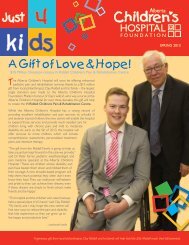 to read our latest issue - Alberta Children's Hospital Foundation