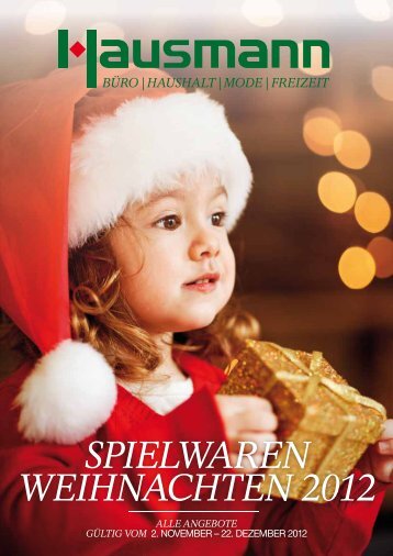 SPIELWAREN WEIHNACHTEN 2012 - Hausmann