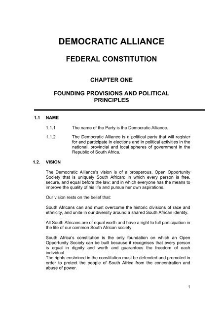 DA CONSTITUTION.pdf - Democratic Alliance