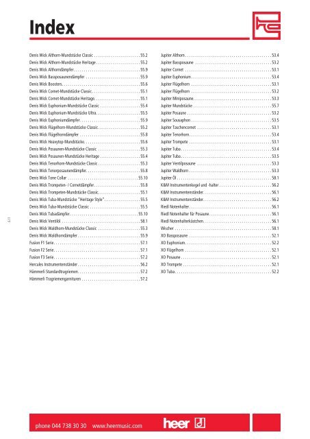 Blechblasinstrumente Preisliste (PDF)