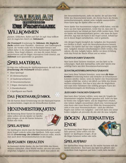 Willkommen Spielmaterial Hexen meister karten Bogen Alternatives ...