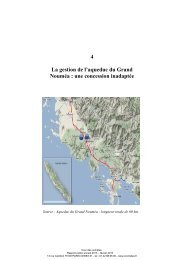 La gestion de l'aqueduc du Grand NoumÃ©a - Cour des comptes