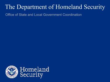 The Department of Homeland Security