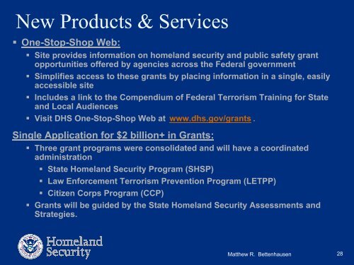 The Department of Homeland Security