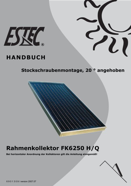 Montageanleitung Prestige Stockschraube 20 - Gerenda Solar