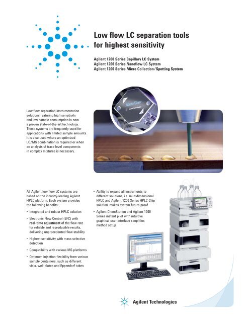 Agilent 1200 Series Capillary LC System . Servizi Agilent 1200 Series Capillary LC System . Servizi