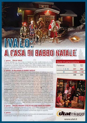 Scarica la locandina in formato PDF - Utat Viaggi