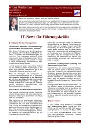 IT-News fÃ¼r FÃ¼hrungskrÃ¤fte - Alfons Rissberger