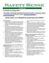 Â¿EstÃ¡ usted y sus trabajadores preparados para OSHA?