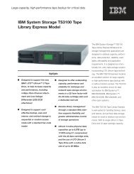 IBM System Storage TS3100 Tape Library Express Model