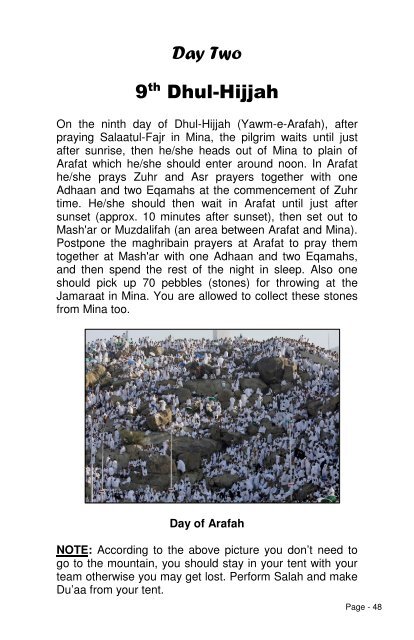 Hajj Guide Book in English - The Message