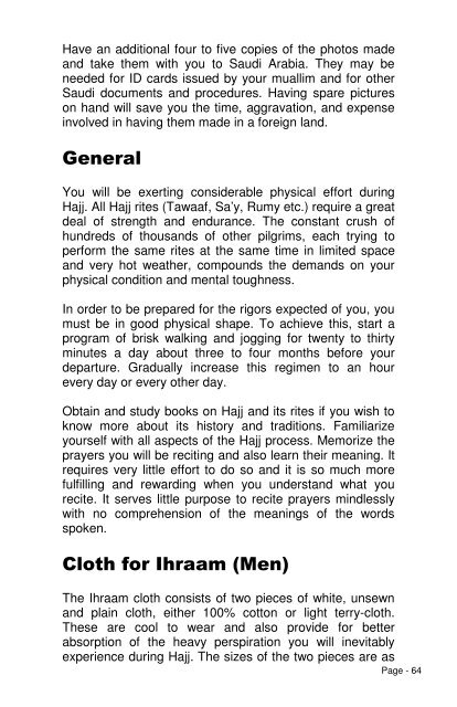 Hajj Guide Book in English - The Message