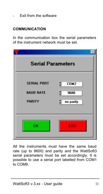 WattSoft3 USER'S GUIDE - Metermanager.co.uk