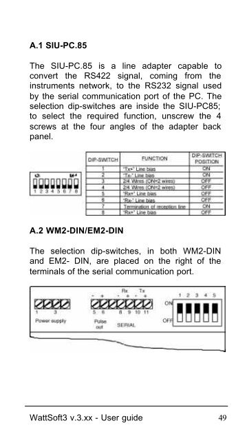 WattSoft3 USER'S GUIDE - Metermanager.co.uk