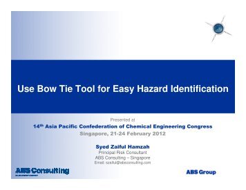 Use Bow Tie Tool for Easy Hazard Identification