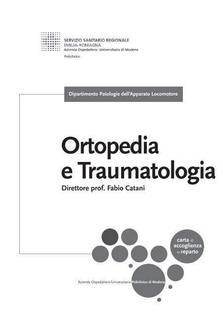 Ortopedia e Traumatologia - Policlinico di Modena