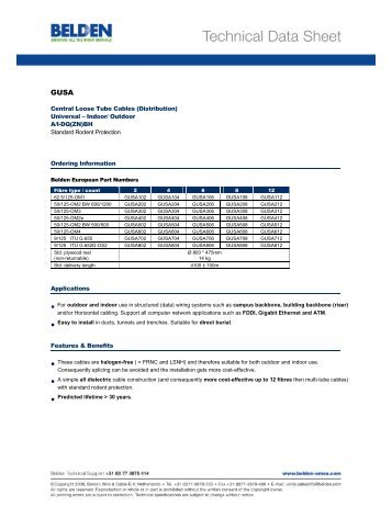 GUSA v5.0 - Belden Wire & Cable EMEA