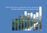 The green infrastructure valuation toolkit user guide