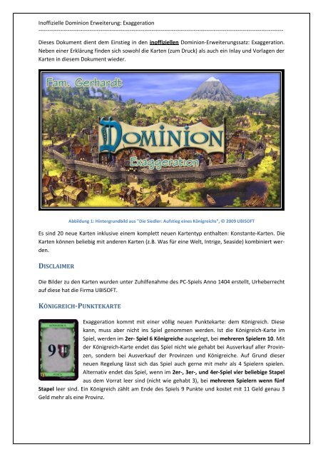 17+ Dominion Erweiterung Intrige Images