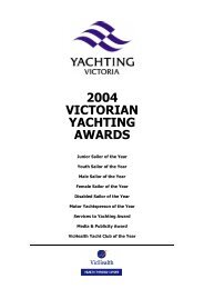 Nomination forms and awards information - Yachting Victoria ...