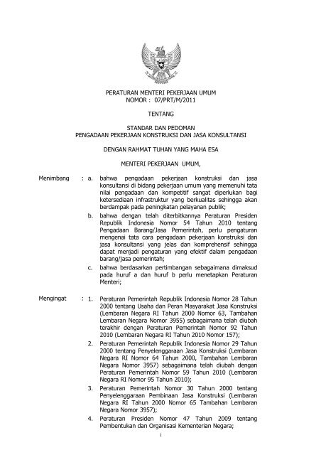 Standar Dokumen Pengadaan Jasa Konsultansi - Departemen ...