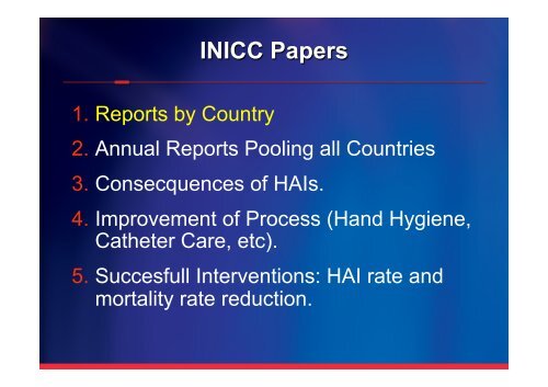 Infection Control Guidelines - INICC