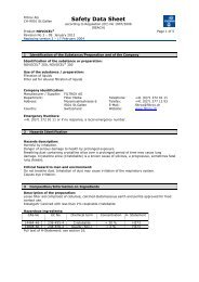 Safety Data Sheet - Filtrox AG