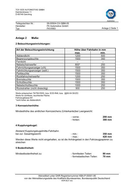 TEILEGUTACHTEN - Auto-Butikken.dk